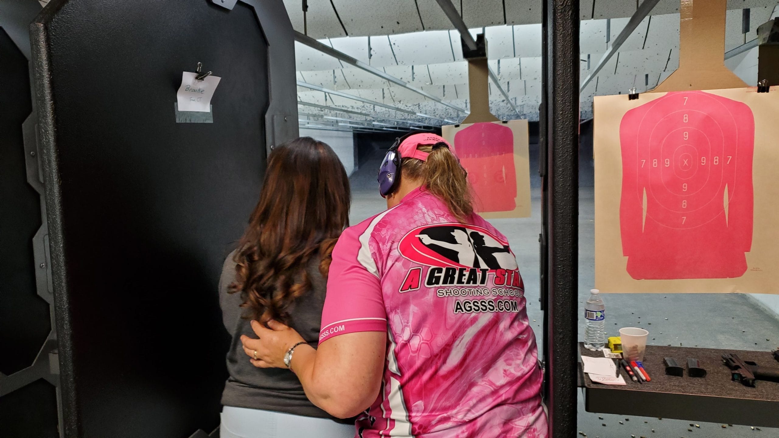 Ladies shooting lesson at the range